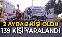 2 ayda 2 kişi öldü 139 kişi yaralandı