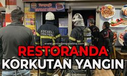 Restoranda korkutan yangın