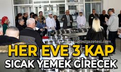 Her eve 3 kap sıcak yemek