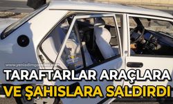 Taraftarlar araçlara ve şahıslara saldırdı: Çok sayıda şüpheli firari!