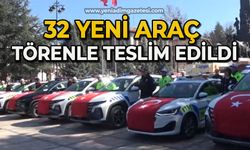 İl Emniyet Müdürlüğü’ne hibe edilen 32 yeni araç törenle teslim edildi