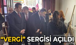 Vergi konulu resim ve afiş sergisi açıldı