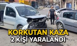 Hafif ticari araç ile otomobil çarpıştı: 2 yaralı