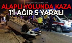 Alaplı yolunda kaza: 1’i ağır 5 yaralı