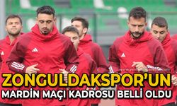 Zonguldakspor'un Mardin maçı kadrosu belli oldu