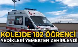 Kolejde 102 öğrenci yedikleri yemekten zehirlendi