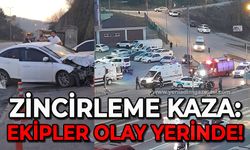 Zincirleme trafik kazası: Ekipler olay yerinde