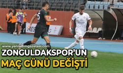 Zonguldakspor’un maç günü değişti