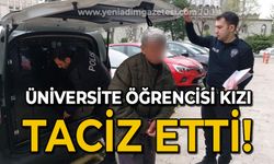 Yaşlı adam parkta oturan üniversite öğrencisi kızı tacizden gözaltına alındı