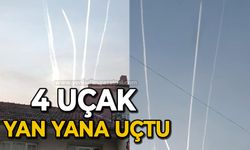 Bartın semalarında ilginç görüntü