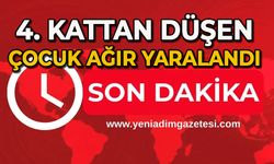 4. kattan düşen çocuk ağır yaralandı