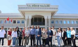 Erasmus projesine katılanlar Vali Aslan ile buluştu