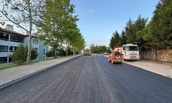 Sıcak asfalt çalışması başladı