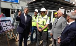 Vali Yavuz, yapımı devam eden okullarda incelemelerde bulundu