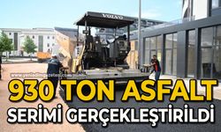 930 ton asfalt serimi gerçekleştirildi