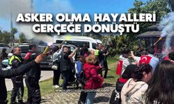 Temsili asker uğurlama konvoyu duygulandırdı