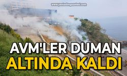 AVM'ler duman altında kaldı