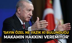 'Sayın Özel ne yazık ki bulunduğu makamın hakkını veremiyor'