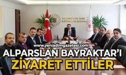 Bakan Alparslan Bayraktar'ı ziyaret ettiler