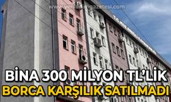 Bina 300 Milyon liralık borca karşılık satılmadı