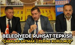 Belediyeye "ruhsat" tepkisi: "Çabalar satmak üzerine kurulmuş"