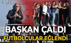Başkan çaldı, futbolcular eğlendi