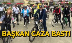 Başkan gaza bastı
