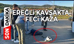 Belen kavşakta feci kaza…