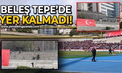 Tribünlere giremeyince maçı Beleştepe’den izlediler