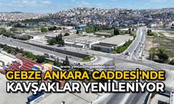 Gebze Ankara Caddesi’nde kavşaklar yenileniyor