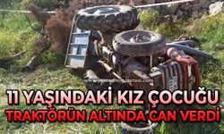 11 yaşındaki kız çocuğu traktörün altında can verdi
