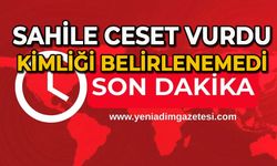 Sahile ceset vurdu: Kimliği belirlenemedi