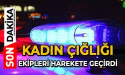 Kadın çığlığı polisi alarma geçirdi