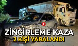 Gece yarısı zincirleme kaza: 4 yaralı