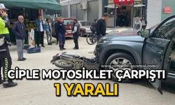 Cip ile motosiklet çarpıştı: 1 yaralı
