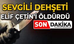 Sevgili dehşet saçtı: Elif Çetin'i öldürdü