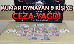 Kumar oynayan 9 kişiye 83 bin 223 TL ceza