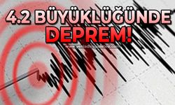 4.2 büyüklüğünde deprem