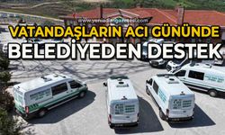 Vatandaşın acı gününde belediyeden destek
