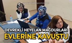 Devrekli heyelan mağdurları evlerine kavuştular
