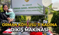 Orman köylüsü 11 kadınlara dikiş makinası