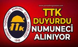 TTK açıkladı: Numuneci alınıyor