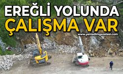 Ereğli yolunda çalışma var