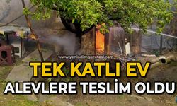 Tek katlı ev alevlere teslim oldu
