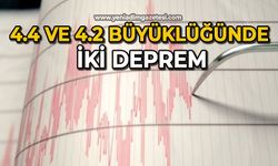 4.4 ve 4.2 büyüklüğündeki iki deprem
