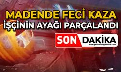 Madende feci kaza: İşçinin ayağı parçalandı