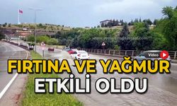 Fırtına ve yağmur etkili oldu