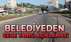 Belediyeden gece yarısı açıklaması