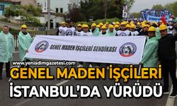 Genel Maden İşçileri Sendikası İstanbul'da yürüdü