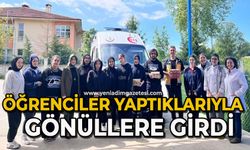 Öğrenciler yaptıklarıyla gönüllere girdi
